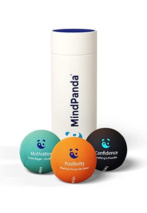 MindPanda 3X Motivational Gel Stress Ball Bundle | Tri-Density for Hand Exercise Therapy - Scented for Extra Focus - Positive Affirmations – for Stress Relief, Anxiety