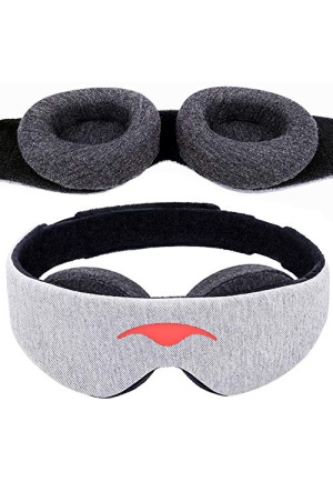 Manta Sleep Mask - 100% Light Blocking Eye Mask, Zero Eye Pressure, Comfortable & Adjustable Sleeping Mask for Women Men, Perfect Blindfold for Sleep/Travel/Nap/Shift Work