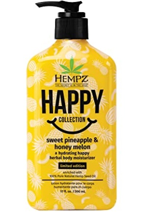 Hempz Limited Edition Happy Hydrating Sweet Pineapple & Honey Melon Herbal Body Moisturizer, 17 oz.